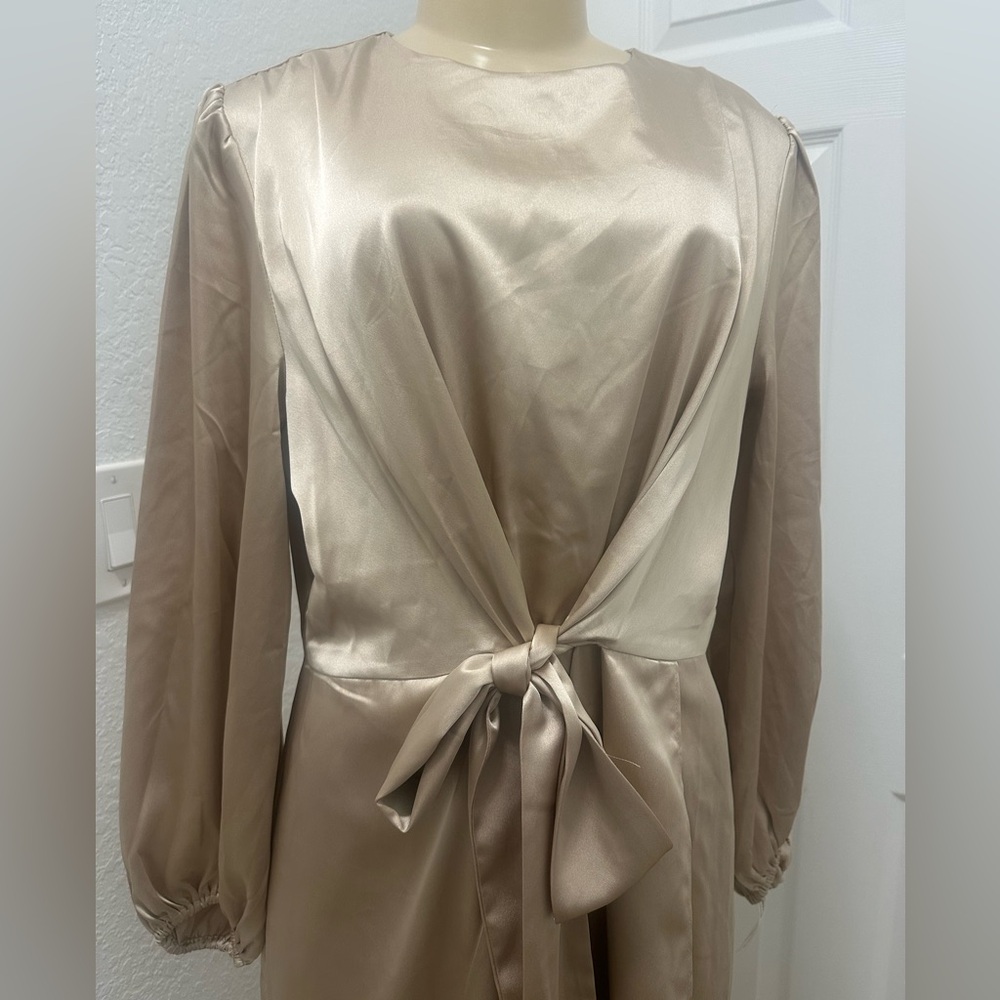 Juliana Veiled Collection Modest Tie Long Sleeve Women’s XL Juliett Gown Dusty - Picture 4 of 14